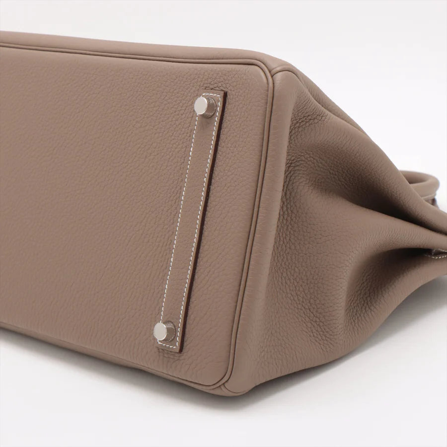エルメス バーキン35 トゴ エトゥープ シルバー金具 - 画像 (6)