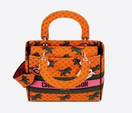 *21AW*新作*LADY D-LITE DRAGON & FIRE ミディアムバッグ - 画像 (4)