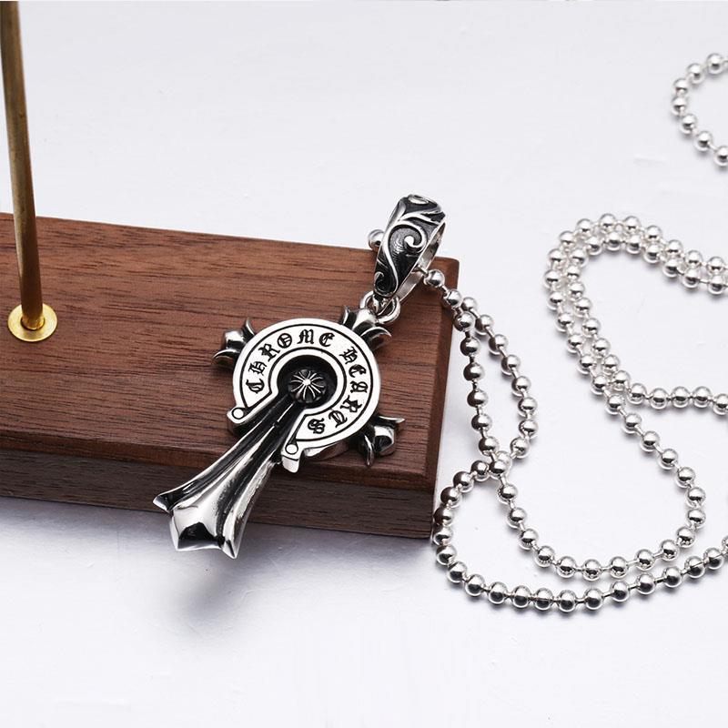 Chrome Hearts クロムハーツ バッジクロスネックレス 65cm - 画像 (4)