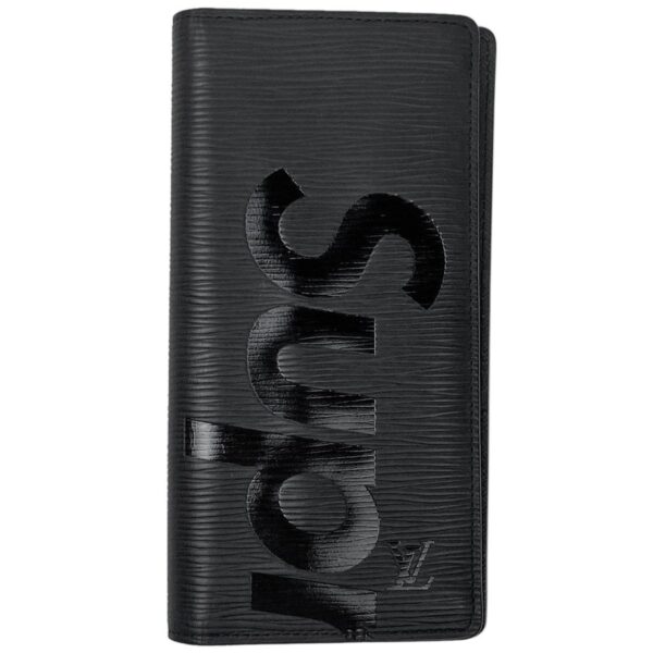 ルイヴィトン LOUIS VUITTON ポルトフォイユ ブラザ 札入れ 小銭入れ 二つ折り シュプリーム SUPREME 長財布 エピ ノワール(ブラック) M67721