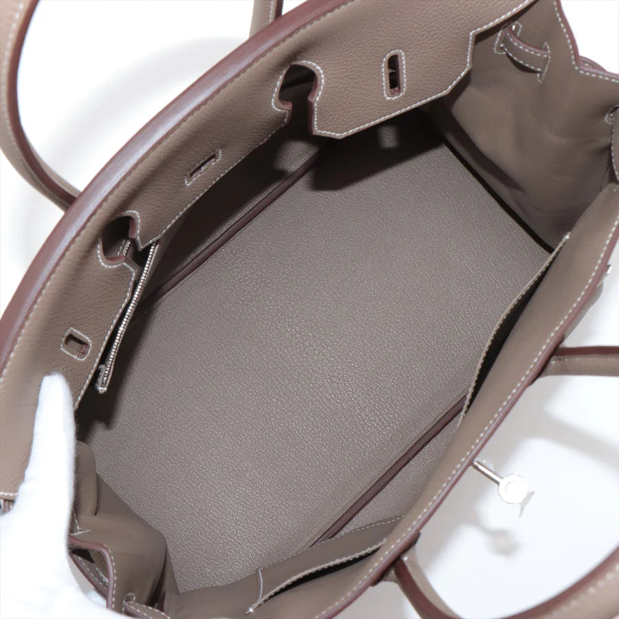 エルメス バーキン35 トゴ エトゥープ シルバー金具 - 画像 (8)