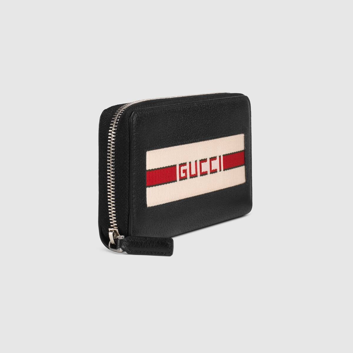 GUCCI ストライプ レザー ジップアラウンドウォレット - 画像 (4)