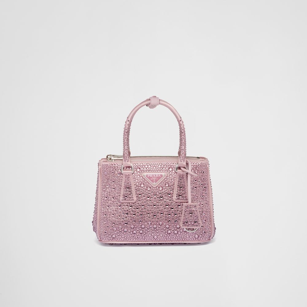 ★PRADA直営店★ガレリア クリスタル サテン ミニバッグ - 画像 (8)
