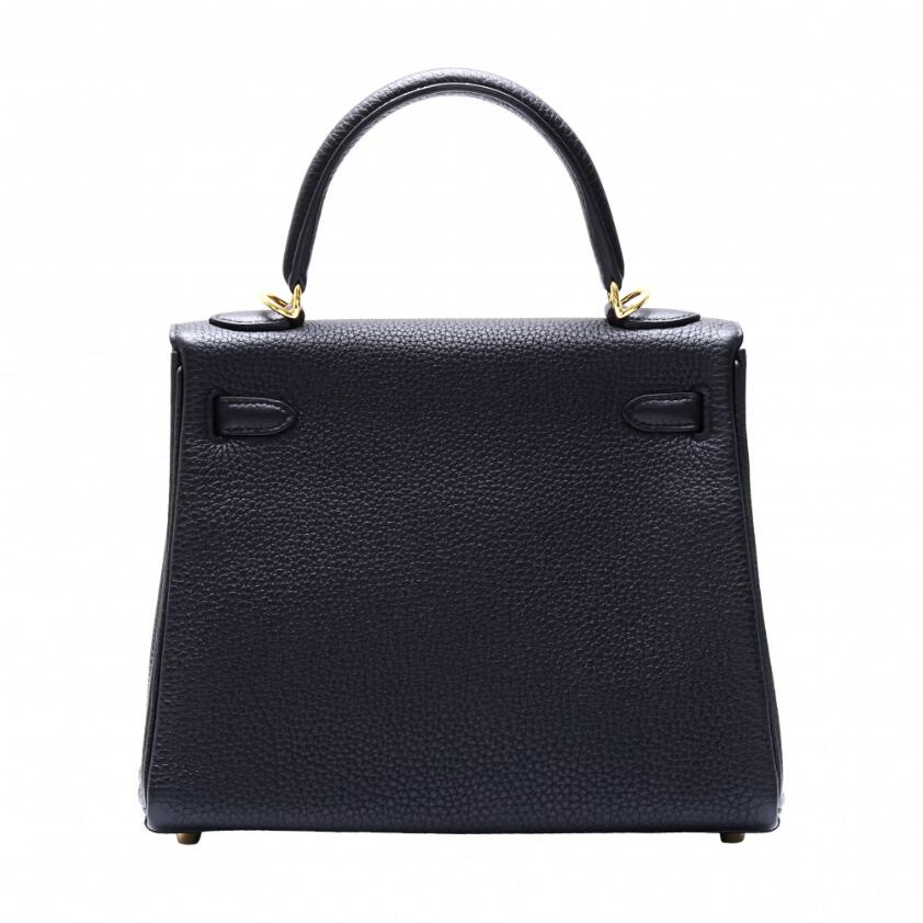 エルメス HERMES ケリー 25 トゴ ブラック イエローゴールド金具 U刻印 - 画像 (2)