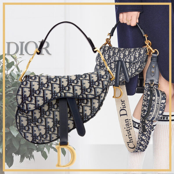 エレガントDIORディオール SADDLE サドル ミニバッグ オブリーク