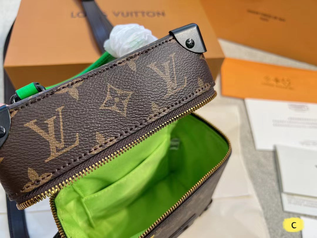 L&v バーティカルボックストランク ハンドバッグ ショルダーバッグ - 画像 (5)