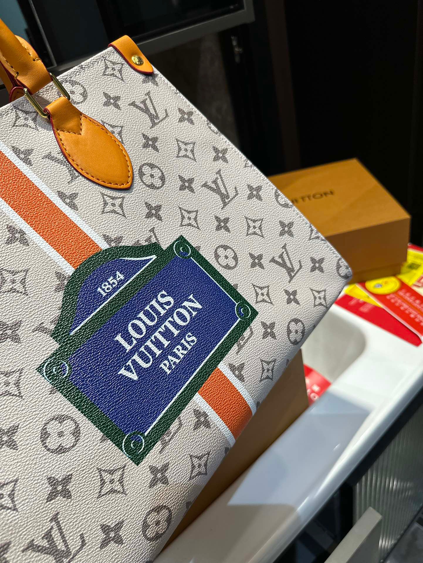 【L&V】23 ハンドバッグ 1854lvバッグ印刷 大容量 34cm - 画像 (3)