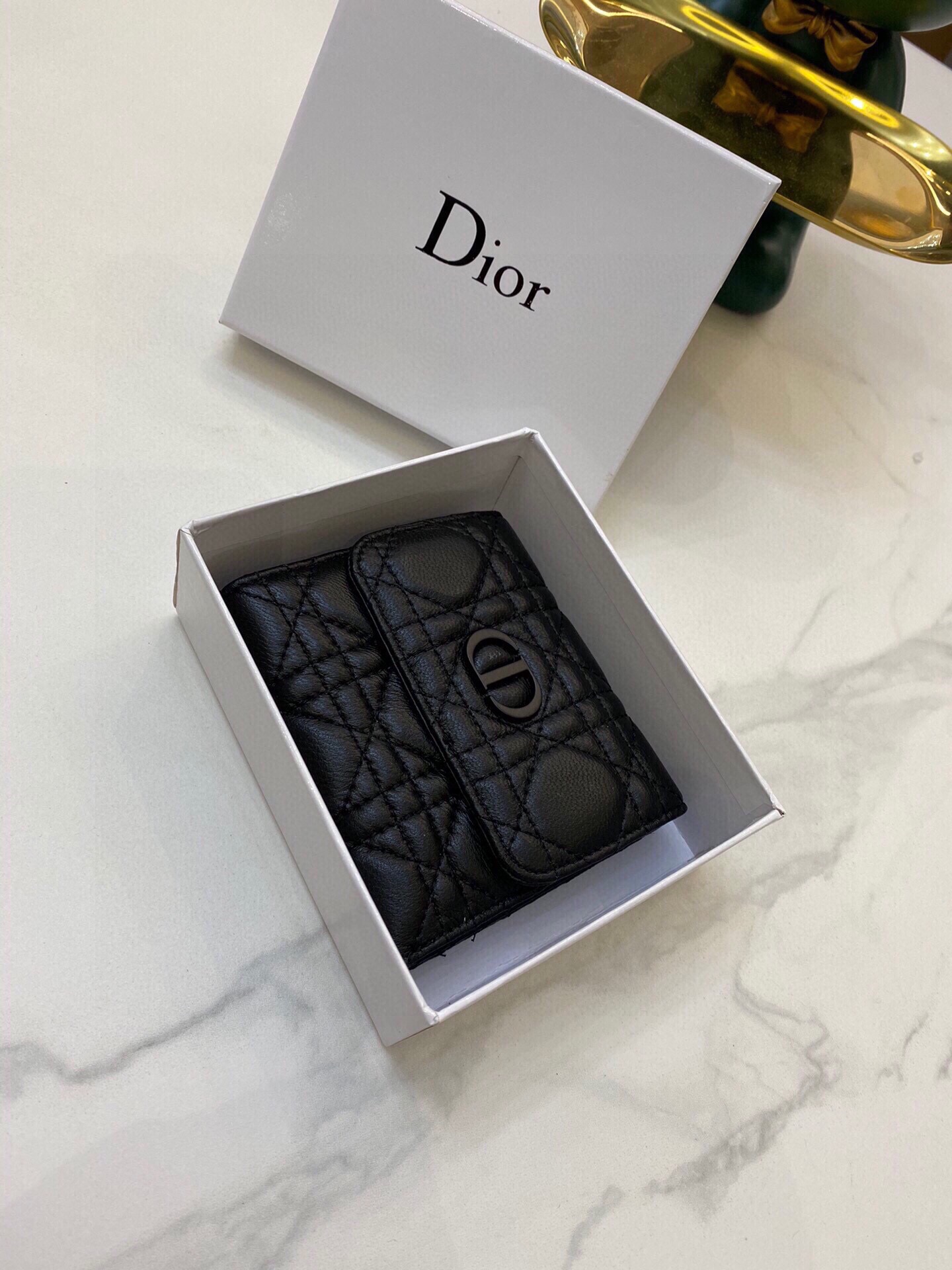 【DIOR】即発!DIOR CARO 三つ折り コンパクトウォレット ミニ財布 - 画像 (3)