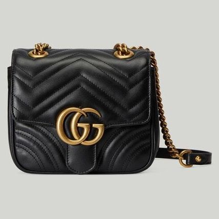 【GUCCI】直営店 GG マーモント マトラッセ ミニバッグ 2色展開 - 画像 (2)