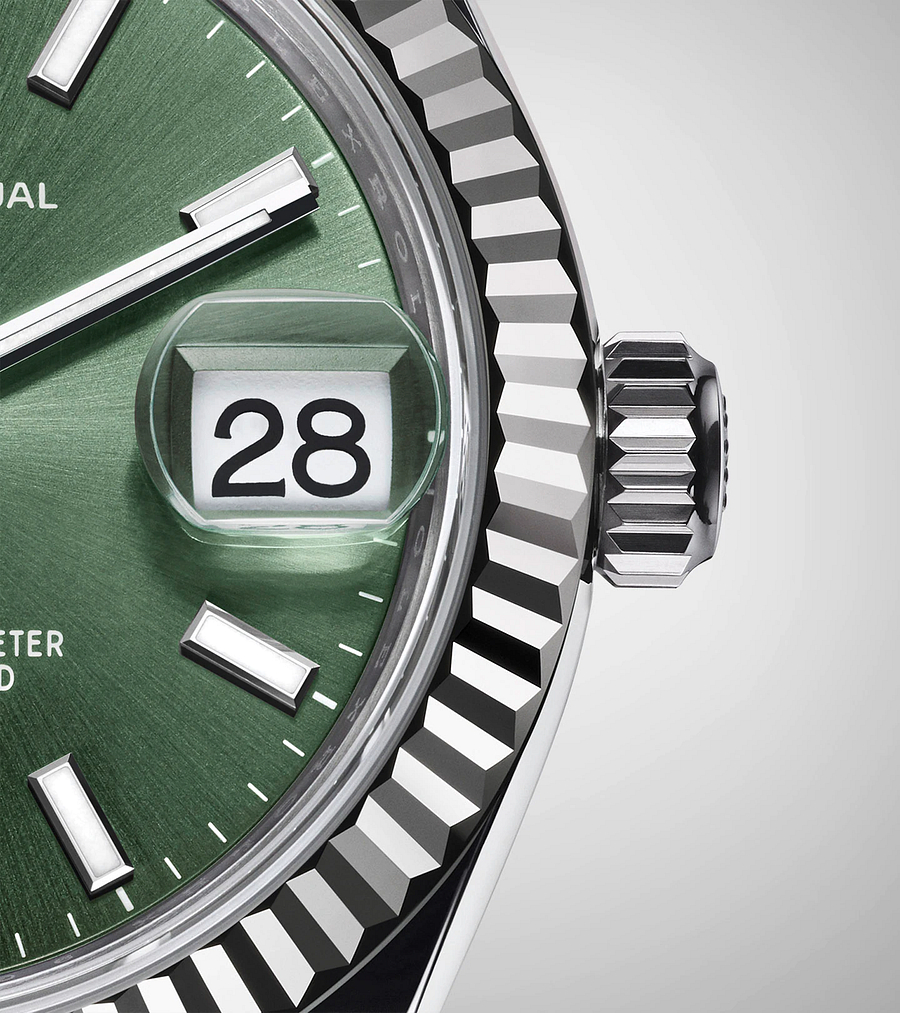 デイトジャスト 31 オイスター 31 mm オイスタースチール&ホワイトゴールド - 画像 (5)