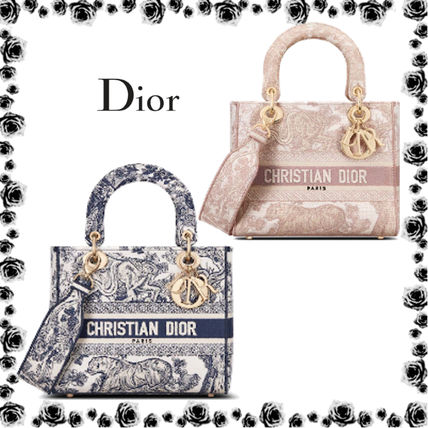 DIOR 2種類★LADY D-LITE ミディアムバッグ★M0565OTDT_M808