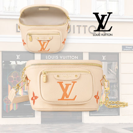 【LOUIS VUITTON】ミニベルトバッグ LV モノグラム レザー ロゴ
