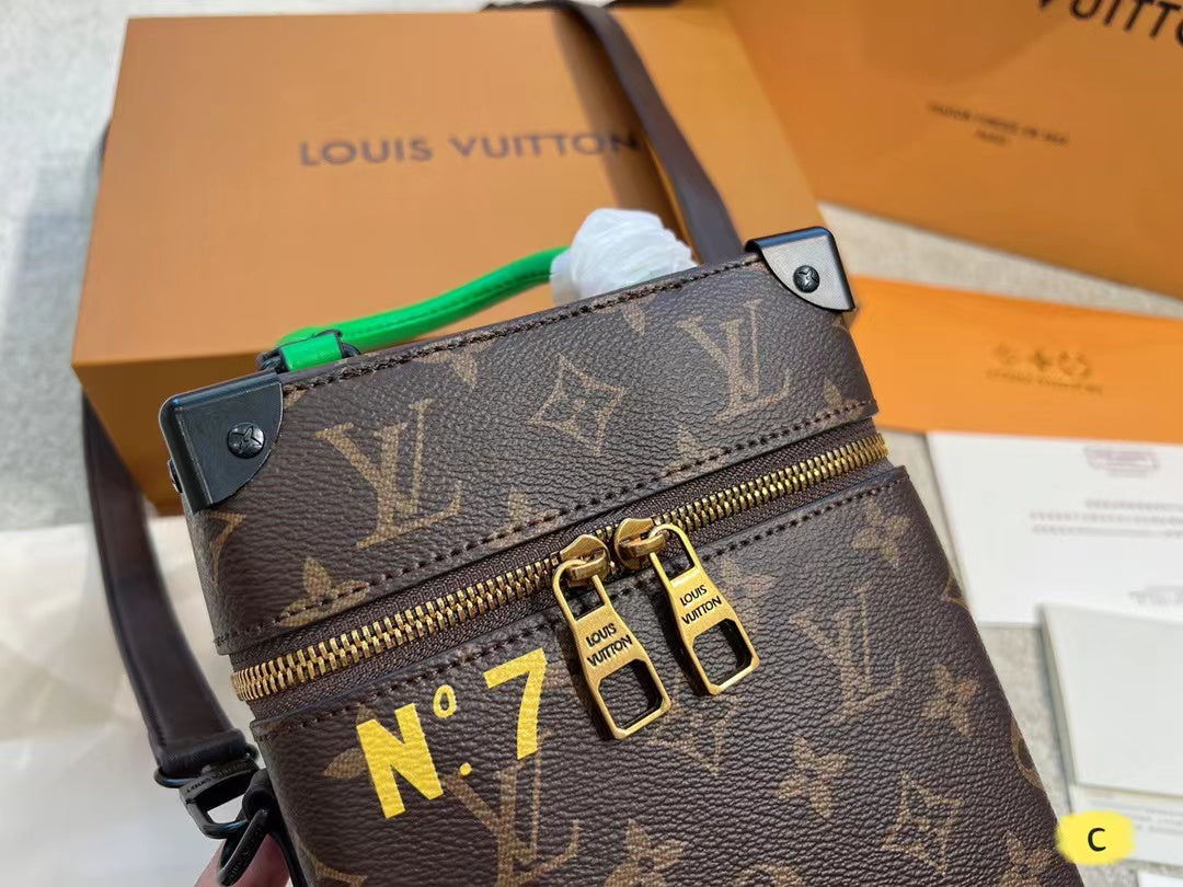 L&v バーティカルボックストランク ハンドバッグ ショルダーバッグ - 画像 (8)