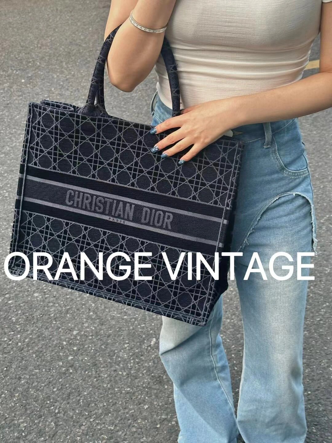 Dior tote チェック柄 ハンドバッグ - 画像 (2)