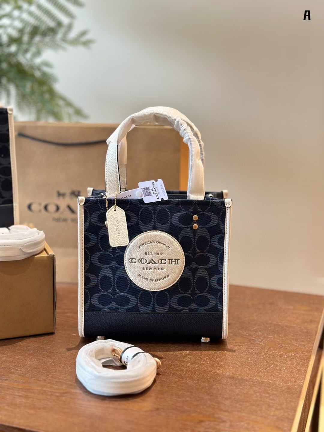 Coach コーチ キャンバス トートバッグ 30*22cm 22*21cm - 画像 (4)