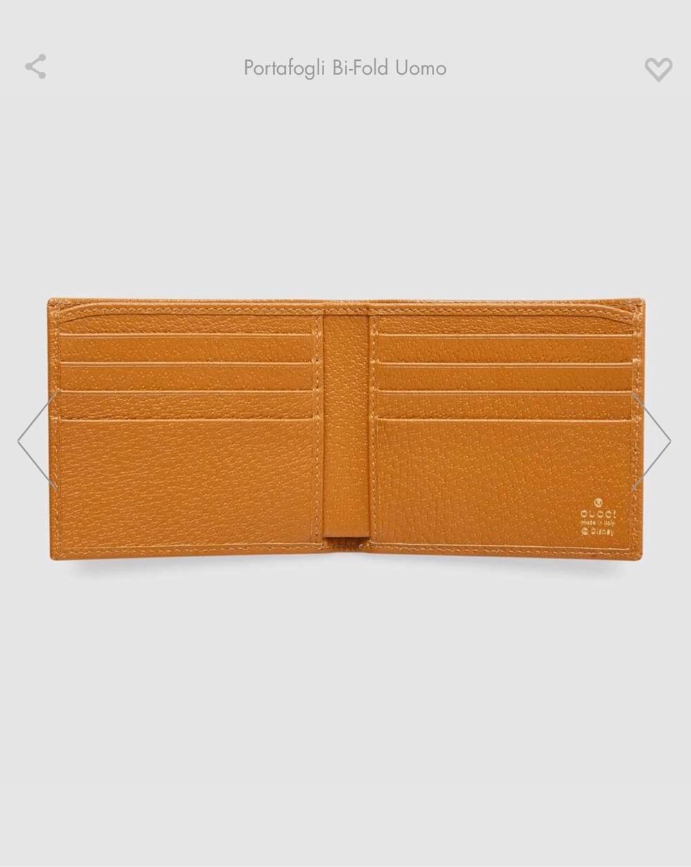 GG X Disneyグッチディズニー限定モデルネズミ年ミッキー老花二つ折り男性財布 - 画像 (6)