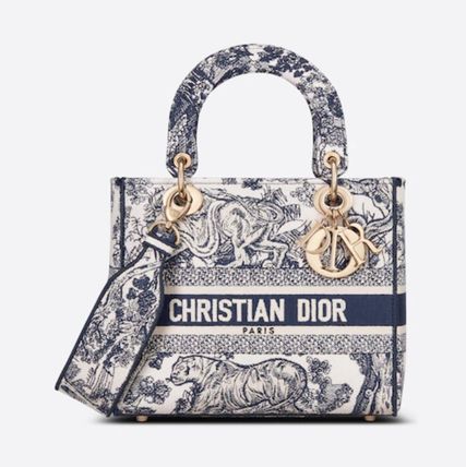 DIOR 2種類★LADY D-LITE ミディアムバッグ★M0565OTDT_M808 - 画像 (2)