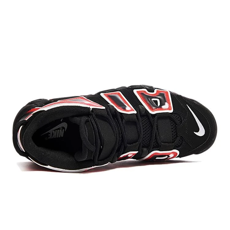 NIKE ナイキ AIR MORE UPTEMPO 'LASER CRIMSON' エア モア アップテンポ "レーサー クリムゾン" メンズ スニーカー BLACK/WHITE-LASER CRIMSON ブラック/ホワイト-レーサークリムゾン【海外展開 日本未入荷】 - 画像 (4)