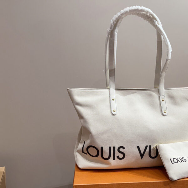 LVキャンバスショッピングバッグ.小銭入れ付き【50%割引+送料無料】