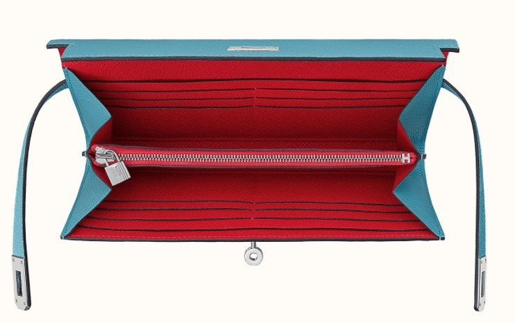 大人の贅沢 ◆Hermes直営店◆グレージュ&ブラック☆長財布 KELLY - 画像 (8)