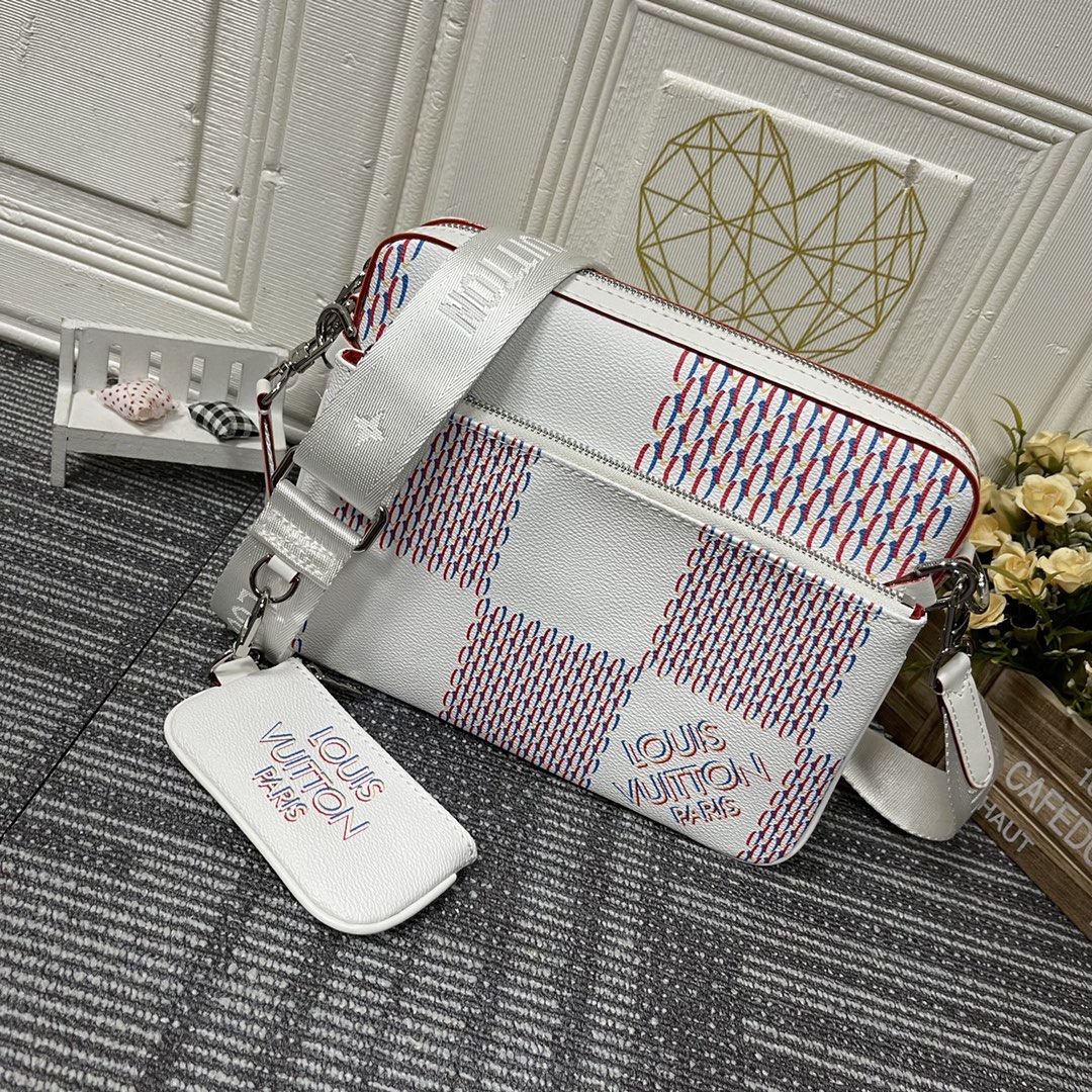 【Louis Vuitton 】(ルイヴィトン)Trio amier Spray クロスボディバッグ 25.0 x 18.5 x 7.0 cm