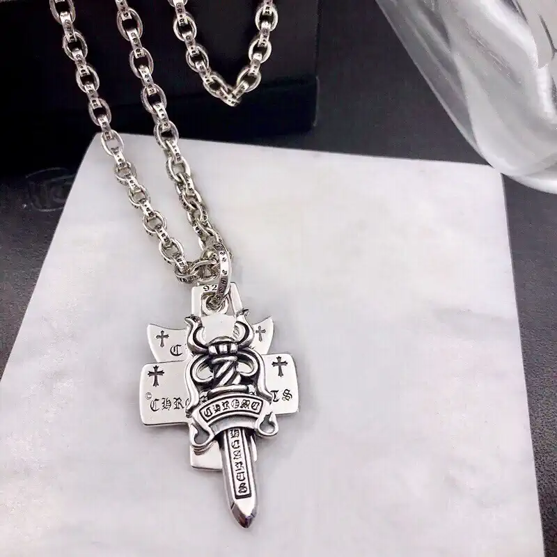 Chrome Hearts(クロムハーツ)3段ソードとホーリーソードサンスクリットペンダントネックレス - 画像 (2)