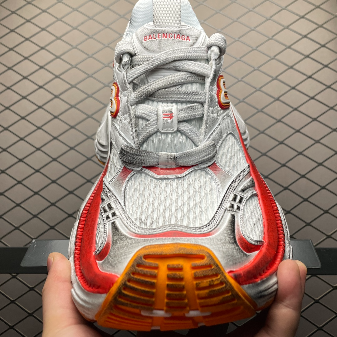 Balenciaga WMNS 10XL Sneaker White/Red/Orange(792778W2MV29670) - 画像 (4)