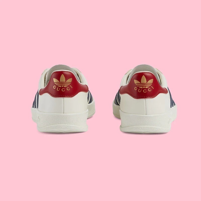 【GUCCI】× ADIDASコラボ Gazelle スニーカー(白) - 画像 (4)