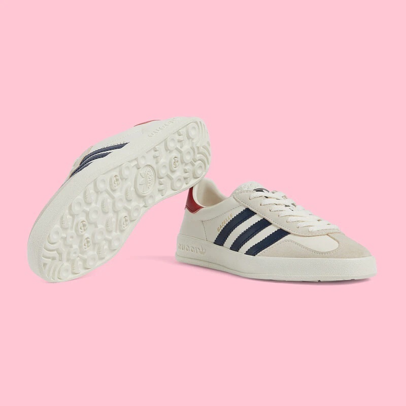 【GUCCI】× ADIDASコラボ Gazelle スニーカー(白) - 画像 (6)