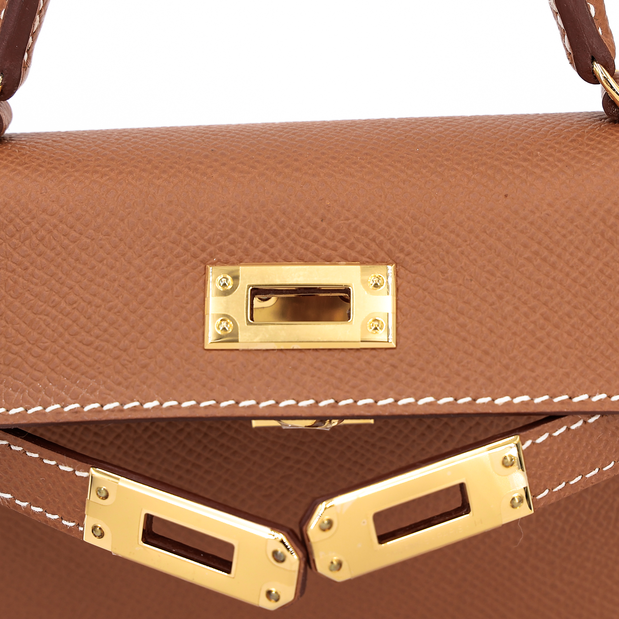 ランク NS 未使用品 HERMÈS エルメス ミニケリー2 ゴールド (37) エプソン ゴールド金具 W刻印 - 画像 (5)