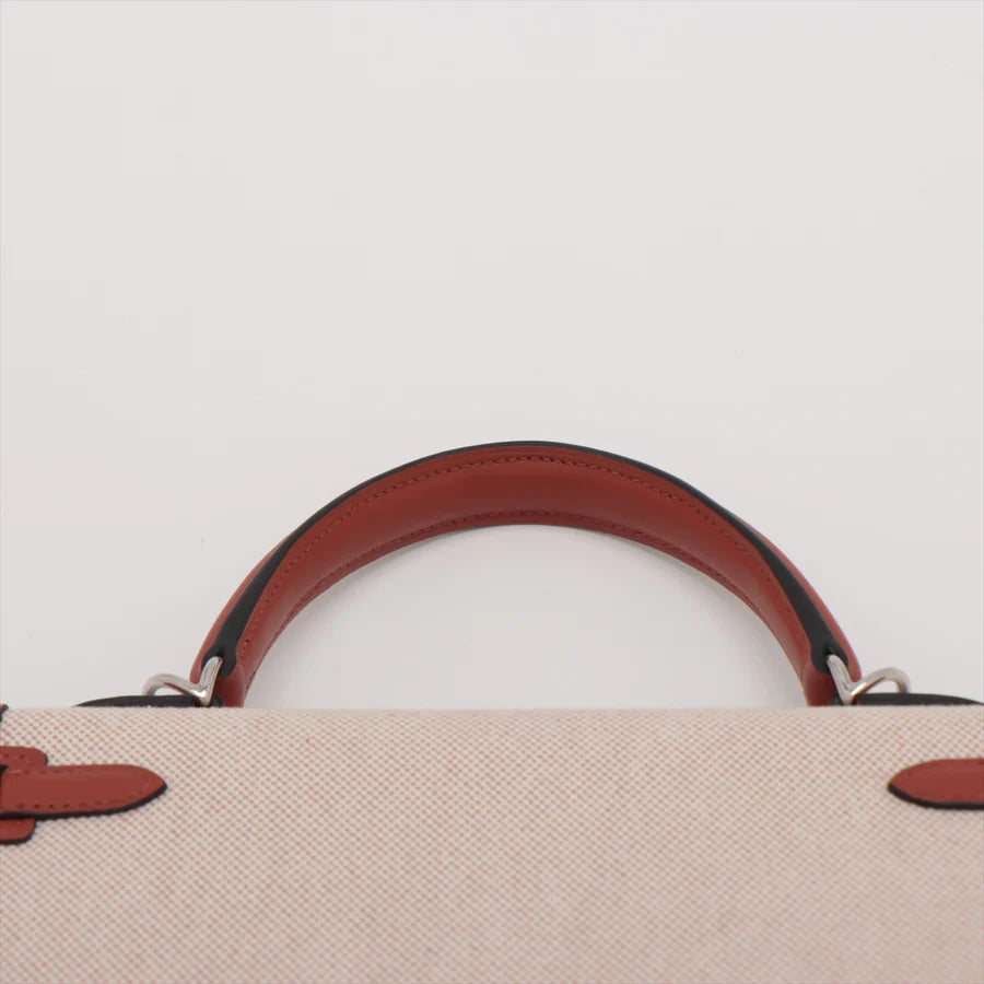 エルメス ケリーヴェルソ25 トワルアッシュ×ヴォースイフト キュイーブル - 画像 (3)