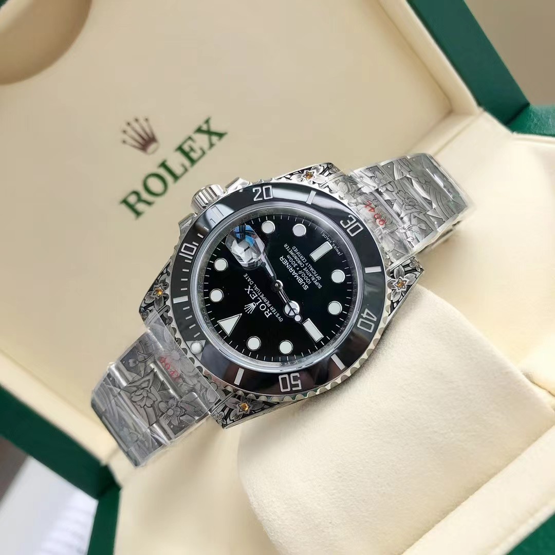 ロレックス サブマリーナーデイト 彫金 116610LV/116610LN - 画像 (17)