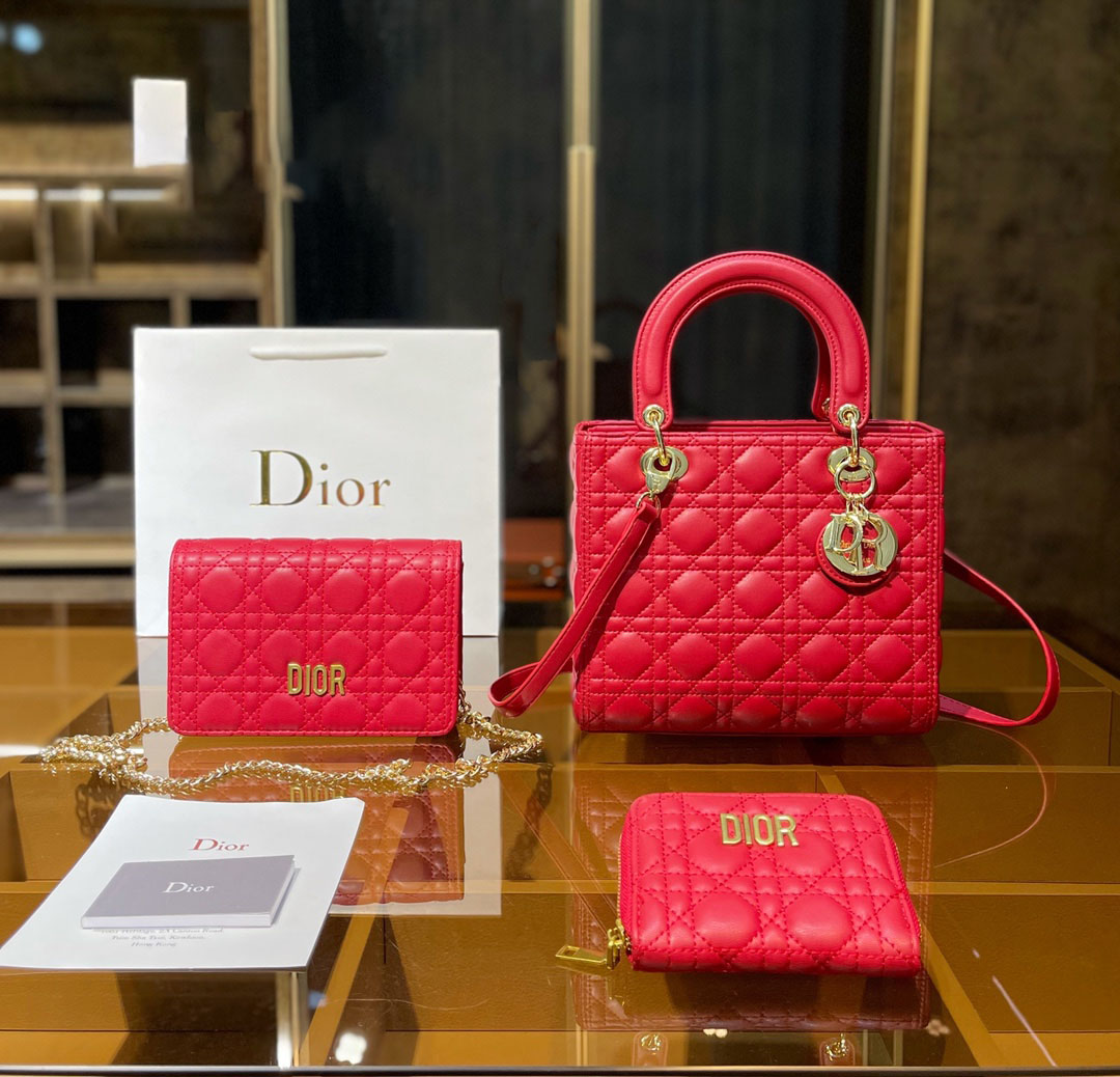 雑誌でも人気!【ディオール国内配送】LADY DIOR3点セット お得 - 画像 (2)