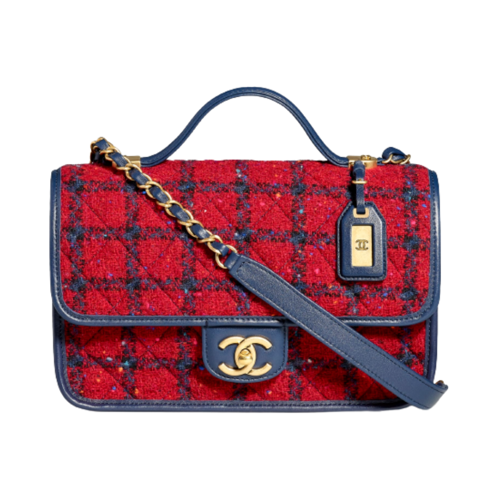 【シャネル】CLASSY雑誌掲載 スモール トップハンドル フラップ バッグ - 画像 (2)