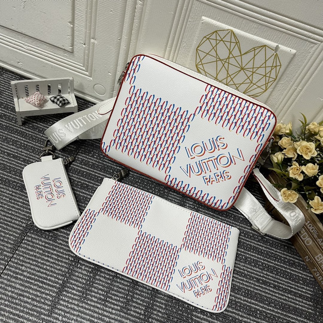 【Louis Vuitton 】(ルイヴィトン)Trio amier Spray クロスボディバッグ 25.0 x 18.5 x 7.0 cm - 画像 (2)