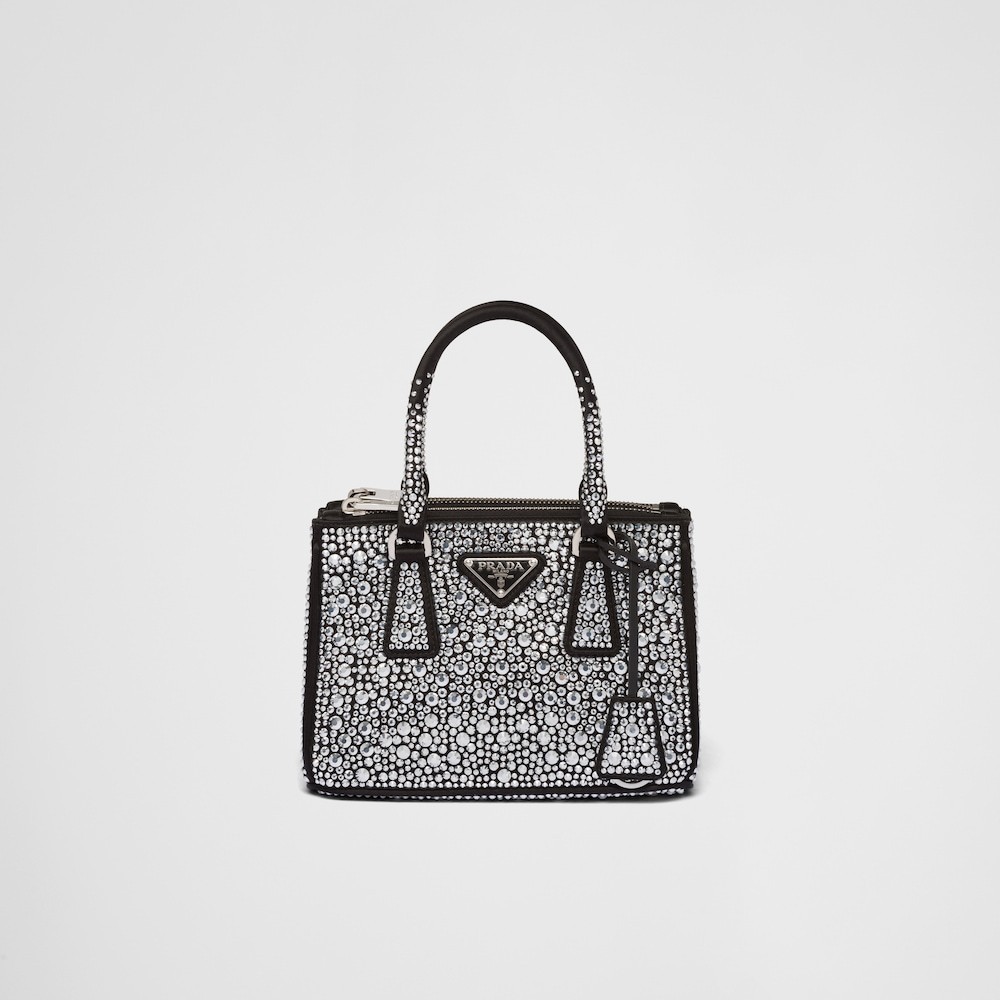 ★PRADA直営店★ガレリア クリスタル サテン ミニバッグ - 画像 (5)