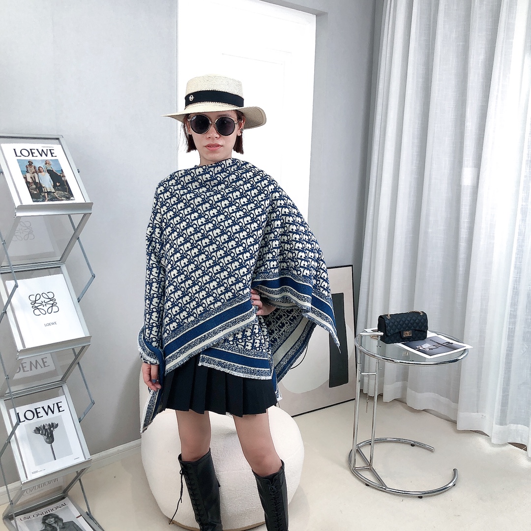 Dior ディオール🗻𝐃𝐢𝐨r 140*140 正方形タオル - 画像 (8)