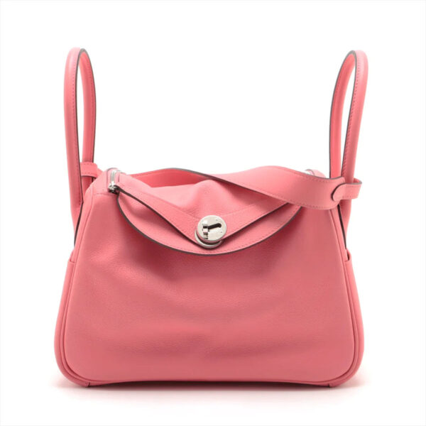 エルメス リンディ26 エバーカラー ローズアザレ シルバー金具