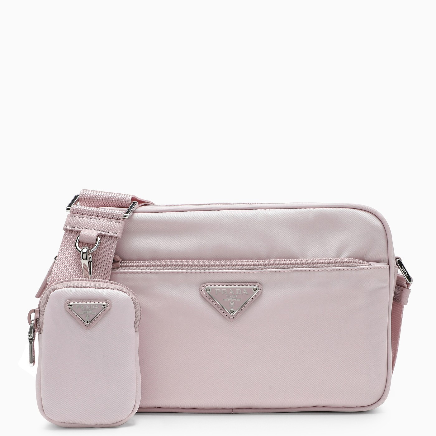 PRADA プラダ RE NYLON ロゴ ミニポーチ付き クロスボディバッグ - 画像 (9)