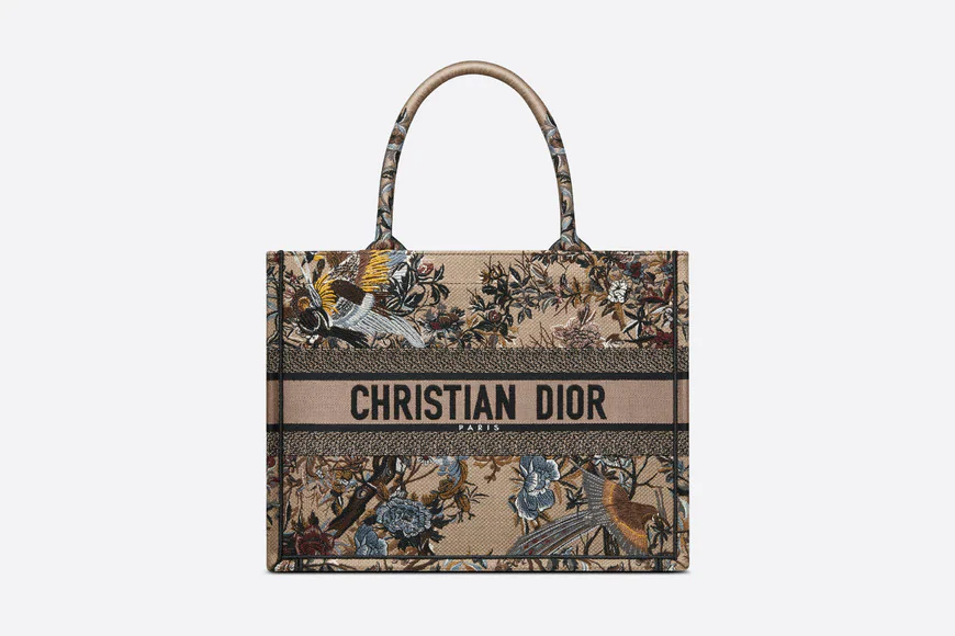 DIOR BOOK TOTE ミディアムバッグ Dior Jardin d'Hiver エンブロイダリー