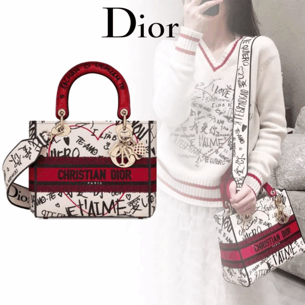 【DIOR】七夕限定 LADY D-LITEハンドバッグ中号【バッグ】