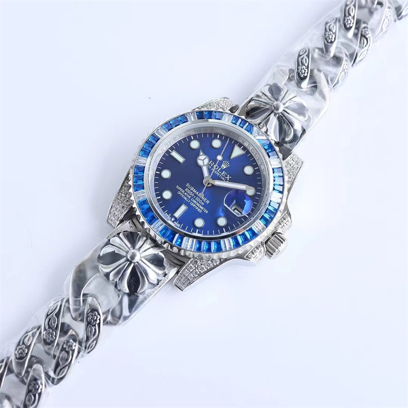 NEWロレックス サブマリーナー デイト ダイヤモンド クロムハーツ ベルト 3カラー - 画像 (7)