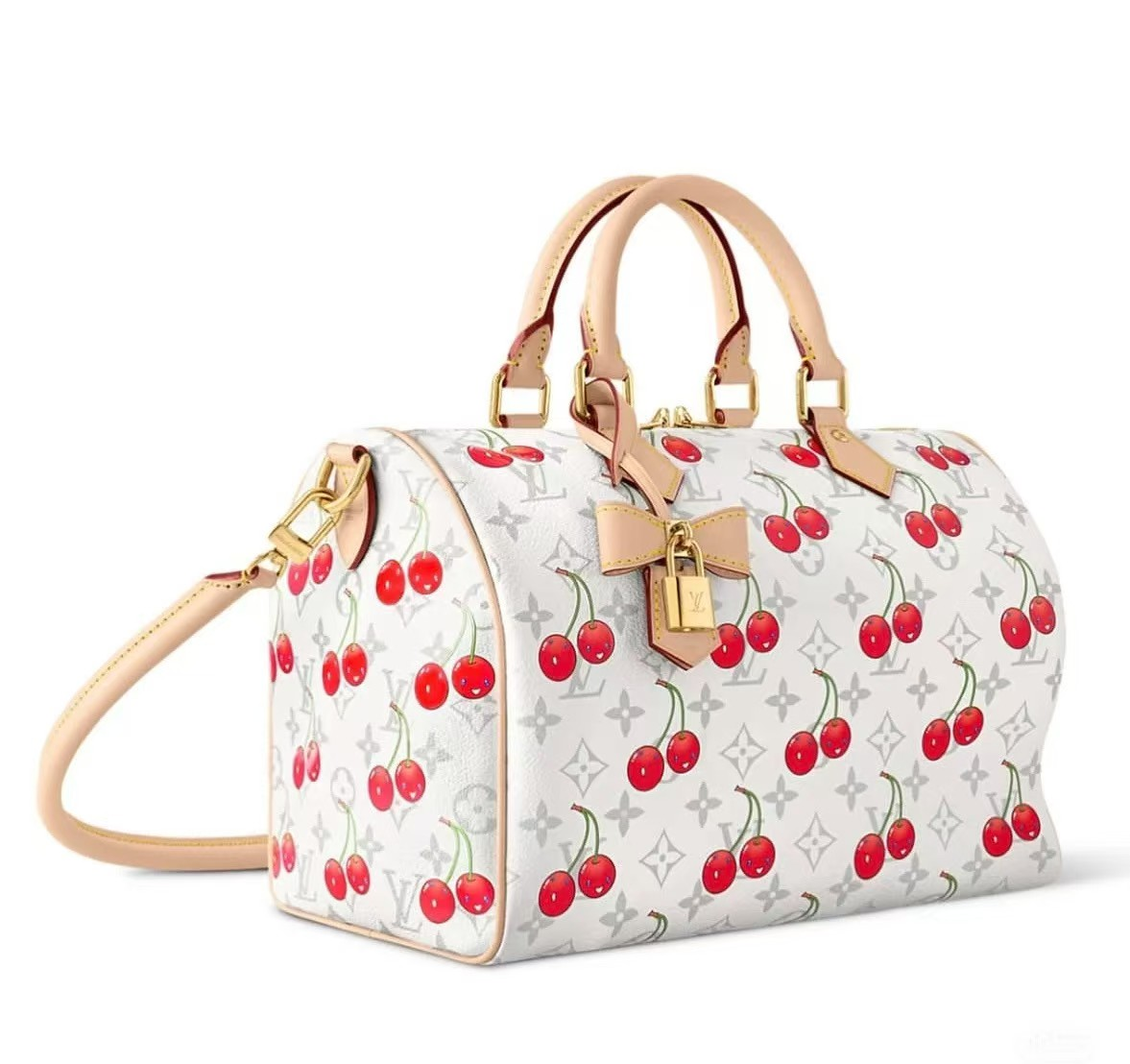 コラボ品【LOUIS VUITTON × 村上隆】スピーディーソフト30ハンドバッグ - 画像 (3)