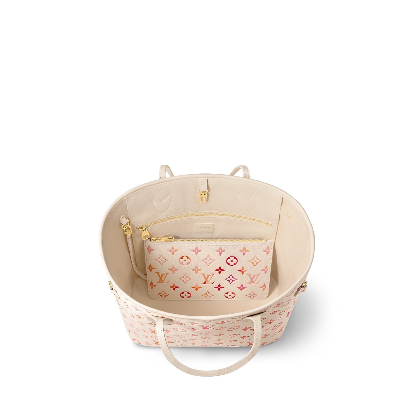 【ピンク×オレンジが可愛い♪】Louis Vuitton ネヴァーフル MM M47080 - 画像 (4)