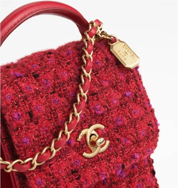 ツイードがかわいい★ 【CHANEL】ハンドルツイードバック - 画像 (5)
