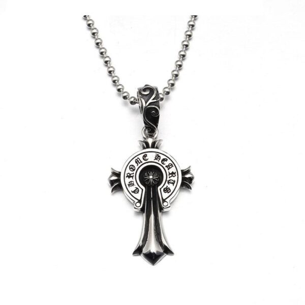 Chrome Hearts クロムハーツ バッジクロスネックレス 65cm