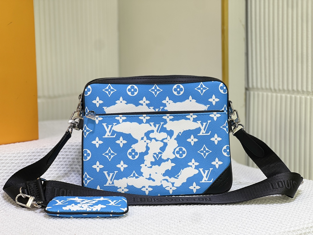★LOUIS VUITTON★青い空と白い雲の新しいトリオ メッセンジャー バッグ M58041