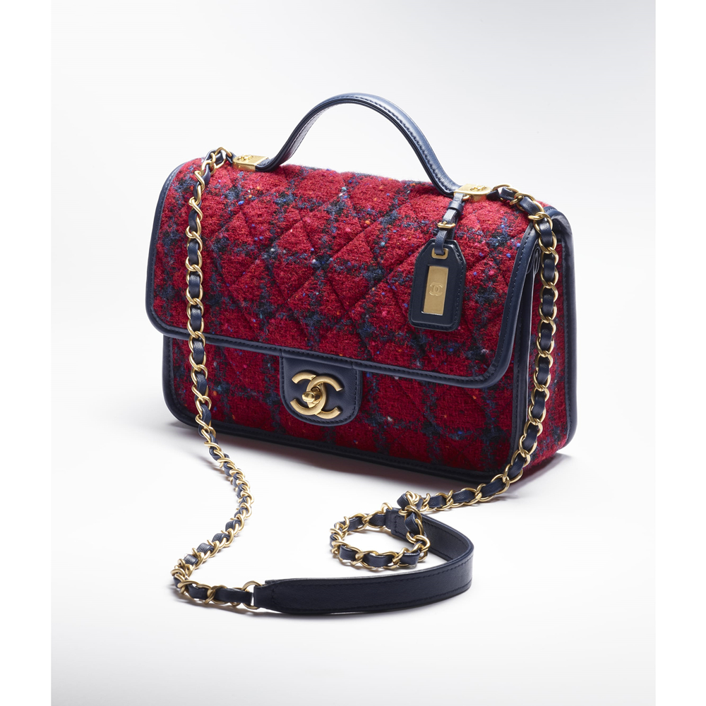 【シャネル】CLASSY雑誌掲載 スモール トップハンドル フラップ バッグ - 画像 (3)