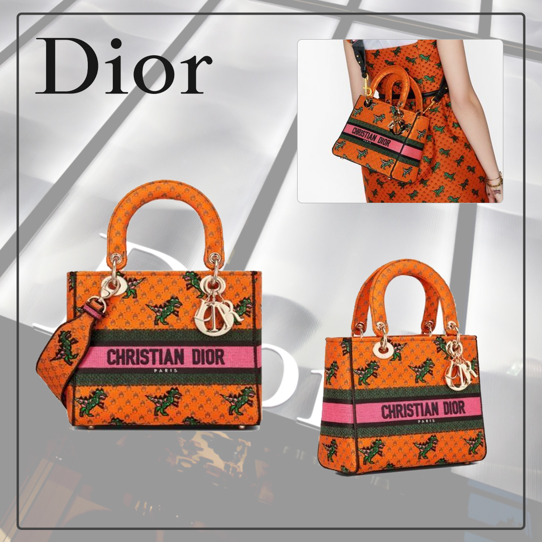 *21AW*新作*LADY D-LITE DRAGON & FIRE ミディアムバッグ