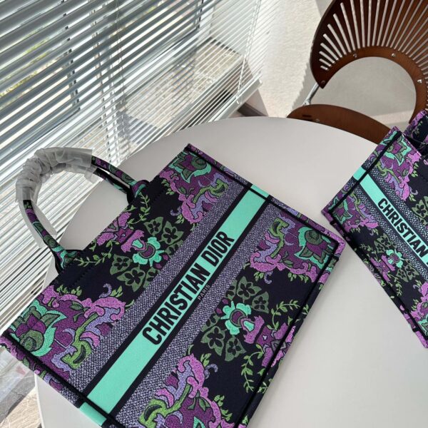 Dior ショッピングバッグ トート 紫の花